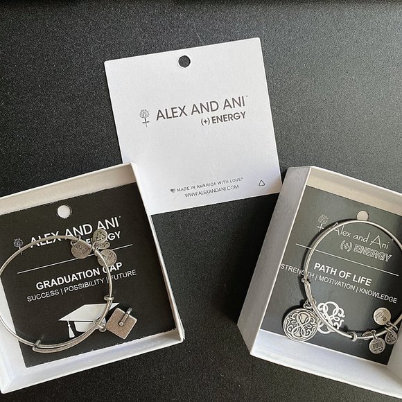 Alex and Ani Jewelry - Alex & Ani Silver Graduation Cap and Path of Life